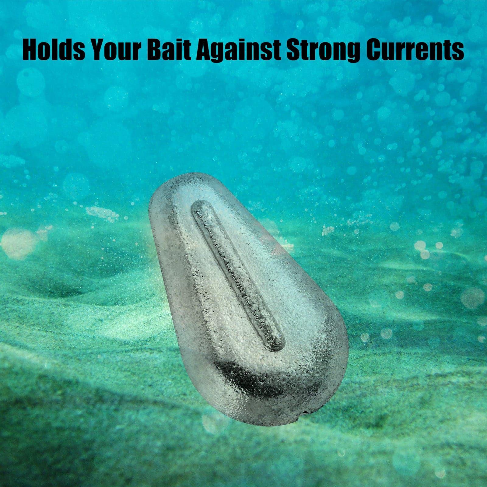 NoRoll Sinker 1oz5oz Lead Fishing Weight for Freshwater & Saltwater