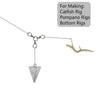 Dr.Fish 5pcs Pyramid Sinkers 1 to 8oz