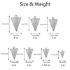 Dr.Fish 5pcs Pyramid Sinkers 1 to 8oz