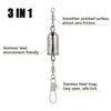 Dr.Fish Weighted Swivel Snap 3/10oz-1/2oz