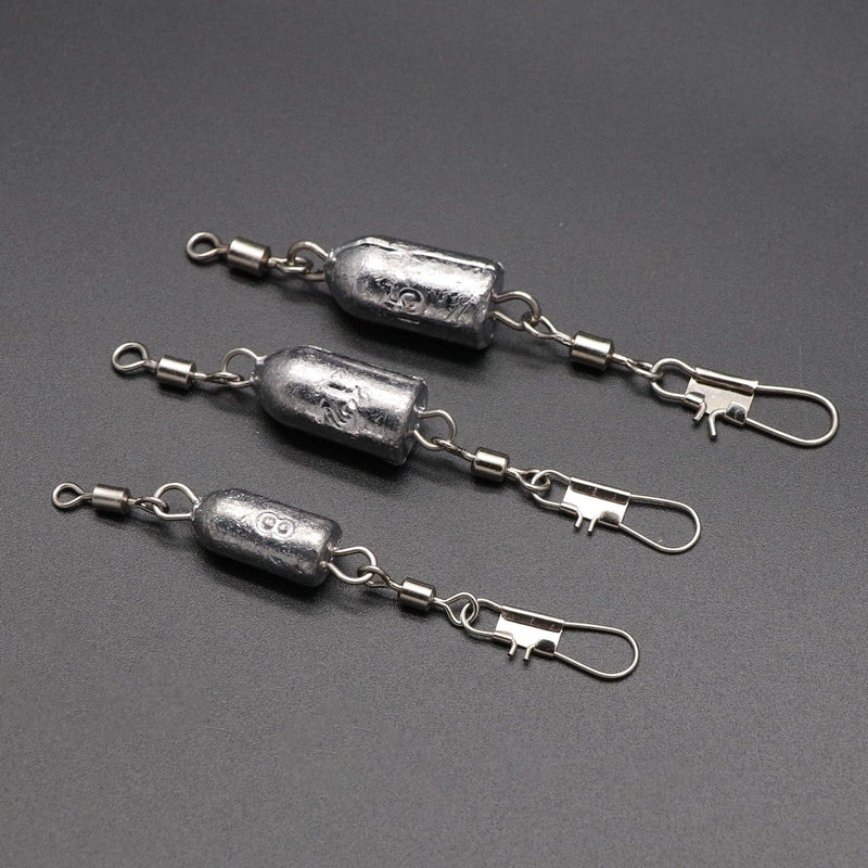 Dr.Fish Weighted Swivel Snap 3/10oz-1/2oz