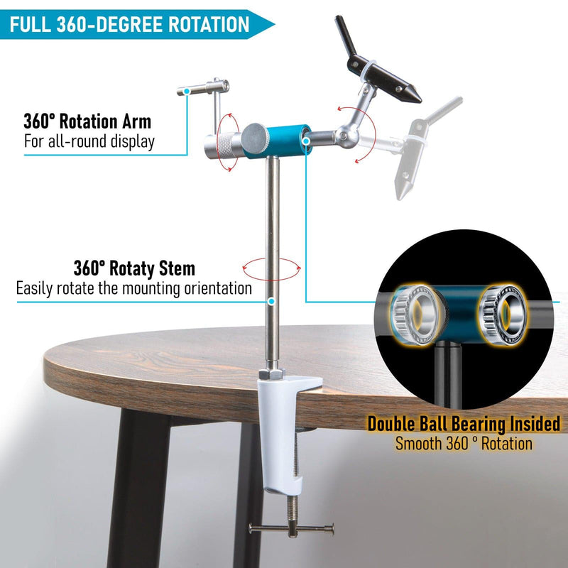 Dr.Fish Fly Tying Vise Aluminum Alloy