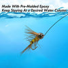 Dr.Fish 10pcs Clear Fly Tying Eyes