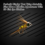 Dr.Fish 10pcs Clear Fly Tying Eyes