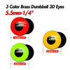 Dr.Fish 30pcs Fly Tying Dumbbell Eyes