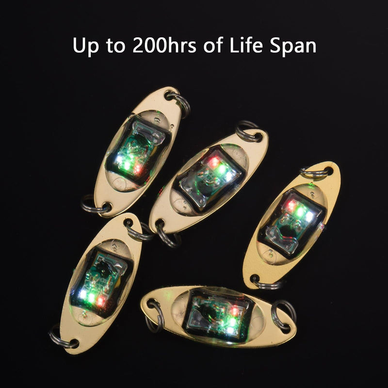 Dr.Fish 5pcs Oval LED Fishing Lures
