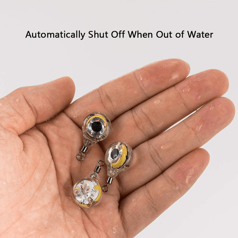 Dr.Fish 5pcs Round LED Lures One Swivel