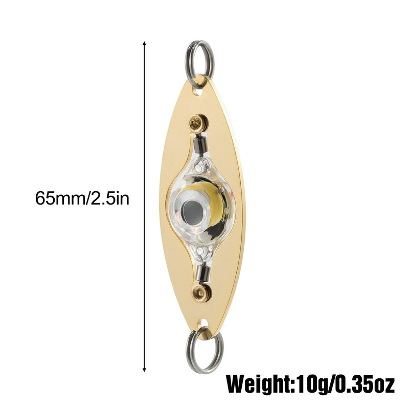 Dr.Fish 5pcs Rotatable Round Eye LED Lures