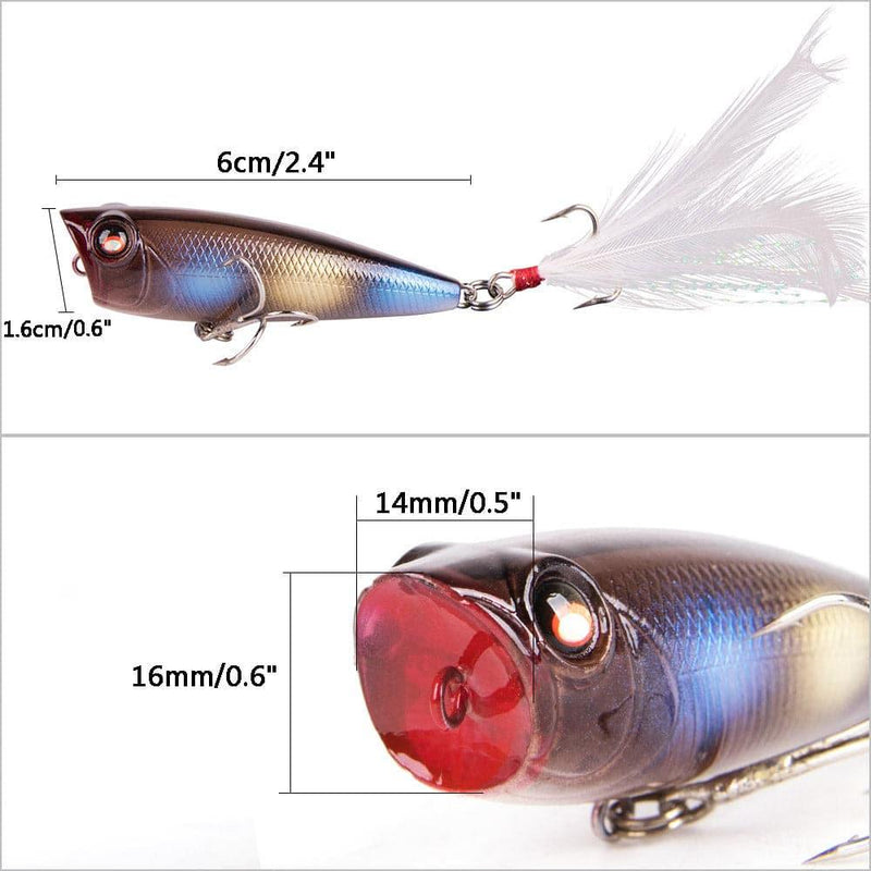 Dr.Fish Surface Popper Lure 2.5'' 0.3oz