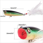 Dr.Fish Surface Popper Lure 2.5'' 0.3oz