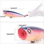 Dr.Fish Surface Popper Lure 2.5'' 0.3oz