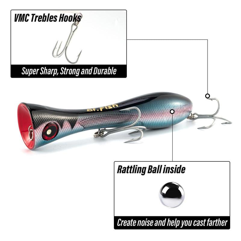 Dr.Fish 1pcs Saltwater GT Popper 8in