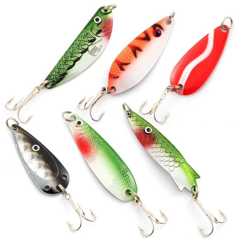 Dr.Fish 12pcs Spinners and Spoons Kit