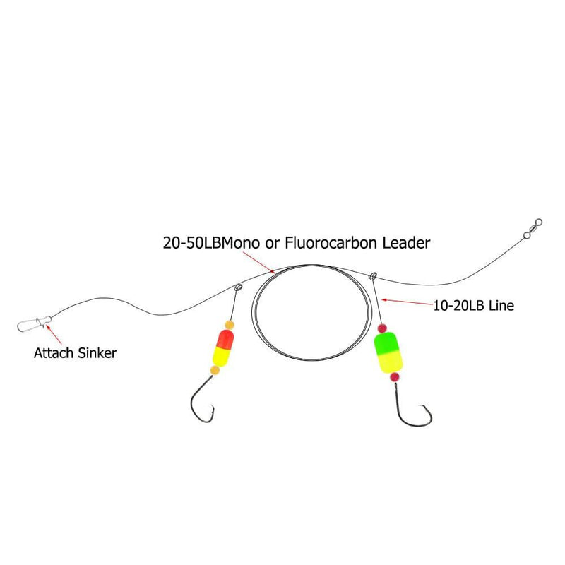 Dr.Fish 200pcs Pompano Rig Making Kit - E2 - Dr.Fish Tackles