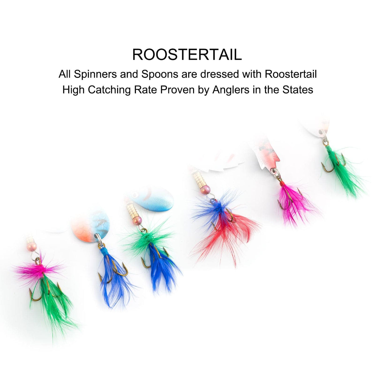 Dr.Fish Spinners and Spoons Kit Rooster Tail