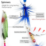 Dr.Fish Spinners and Spoons Kit Rooster Tail