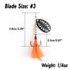 Dr.Fish 10pcs Foxtail Teaser Spinners Lures Kit