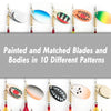 Dr.Fish 10pcs Foxtail Teaser Spinners Lures Kit
