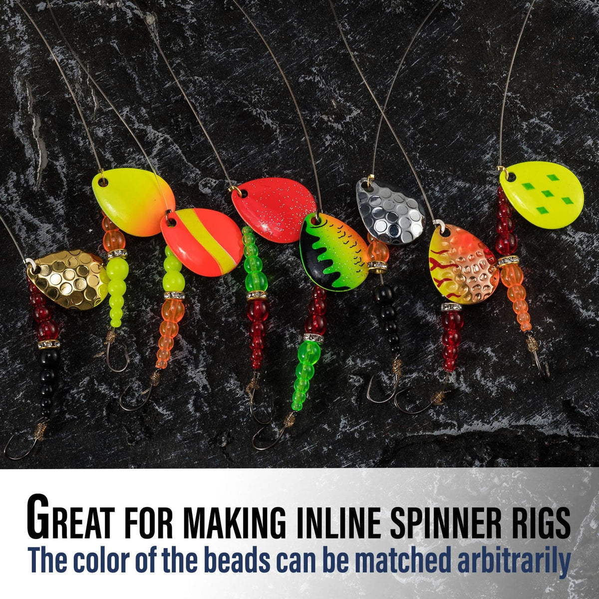 Dr.Fish 164pcs Inline Spinner Rig Making Kit