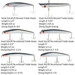 Dr.Fish 6pcs Minnow Lures Kit