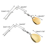 Dr.Fish 20pcs Spinnerbait Arms Silver Gold
