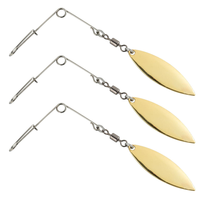 Dr.Fish 20pcs Spinnerbait Arms Silver Gold