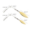 Dr.Fish 20pcs Spinnerbait Arms Silver Gold