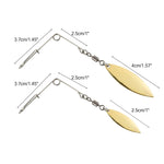 Dr.Fish 20pcs Spinnerbait Arms Silver Gold