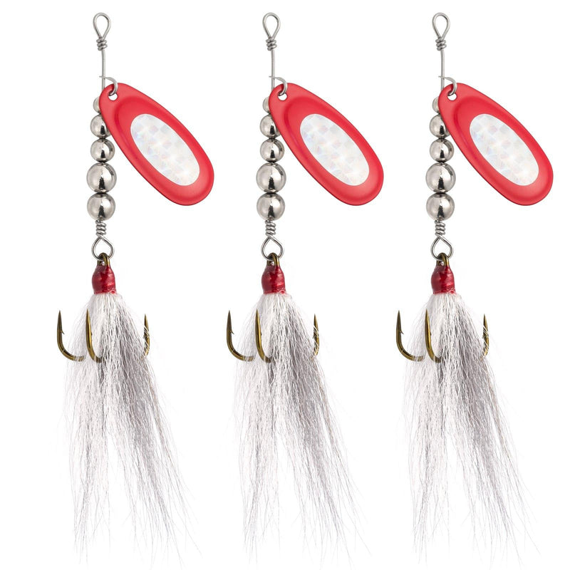 Dr.Fish 3pcs Musky Spinner Lures