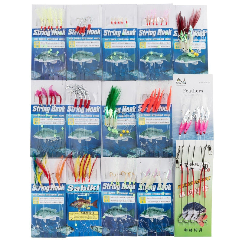 Dr.Fish Lot Mackerel Feather Rigs - Dr.Fish Tackles
