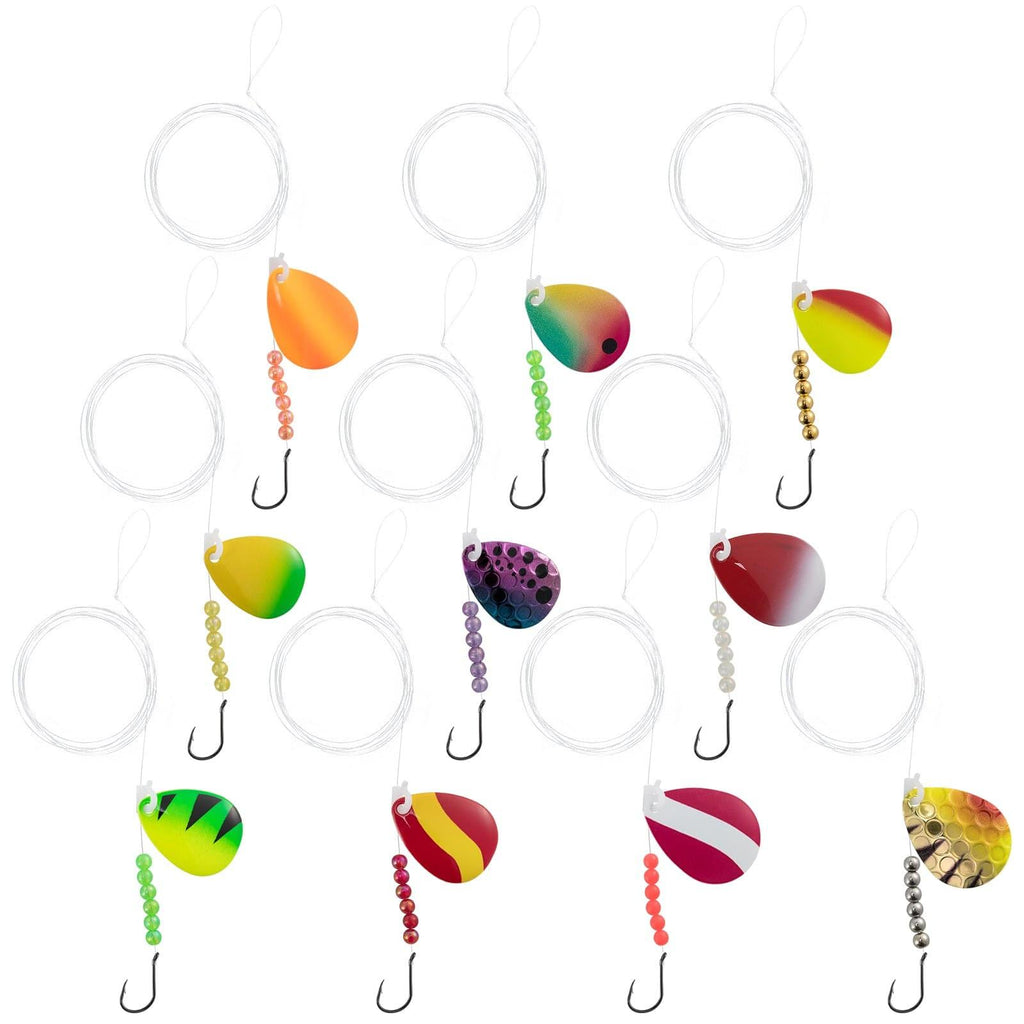 Spiner Rigs Dr.Fish 10 packs Walleye Spinner Rigs Crawler Harness Rigs – Dr.Fish ...