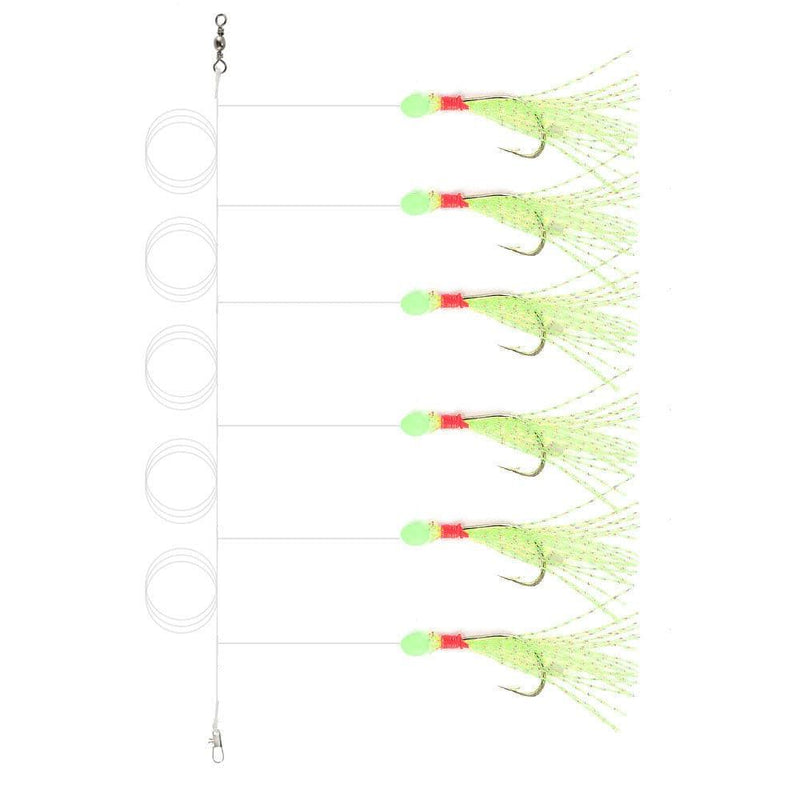 Dr.Fish 5/10 packs Mackerel Feathers Rigs