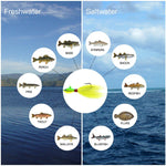 Dr.Fish 3pcs Bucktail Jigs 1/2oz-2oz