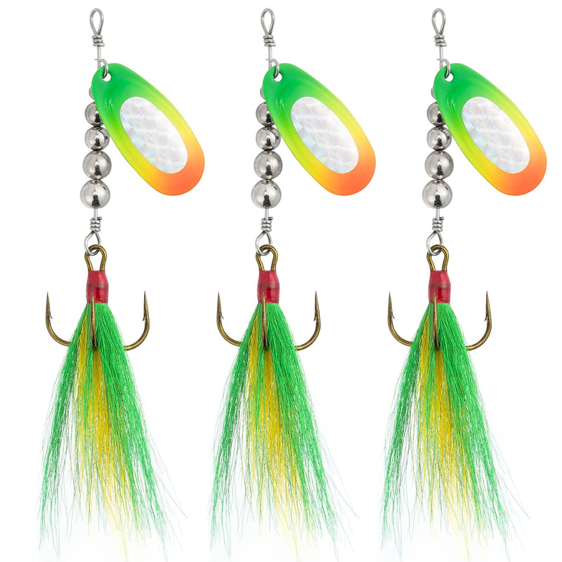 Dr.Fish 3pcs Musky Spinner Lures