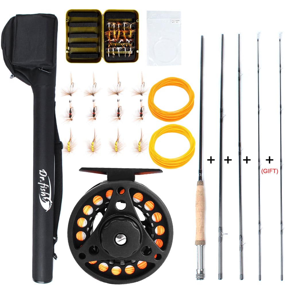 Fly Fishing Combo 9ft 5/6wt Rod and Reel Combo with Flies Line for Sale –  Dr.Fish Tackles