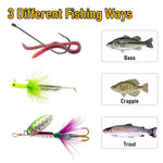 Dr.Fish 25pcs Pocket Reel Survival Fishing Kit