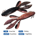 Dr.Fish Sinking Soft Crawfish Flapper 3.54''