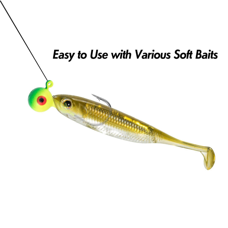 Dr.Fish 10/50pcs Crappie Jig Heads 1/8-1/2oz