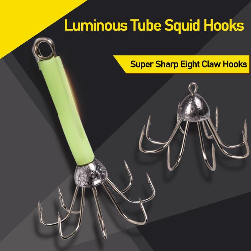 Dr.Fish 5pcs Octagonal Hooks Luminous - Dr.Fish Tackles