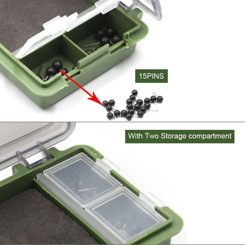 Dr.Fish Hair Rig Tackle Box with 15Pins
