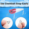 Dr.Fish 100pcs Silver Crankbait Snaps 31-99lb