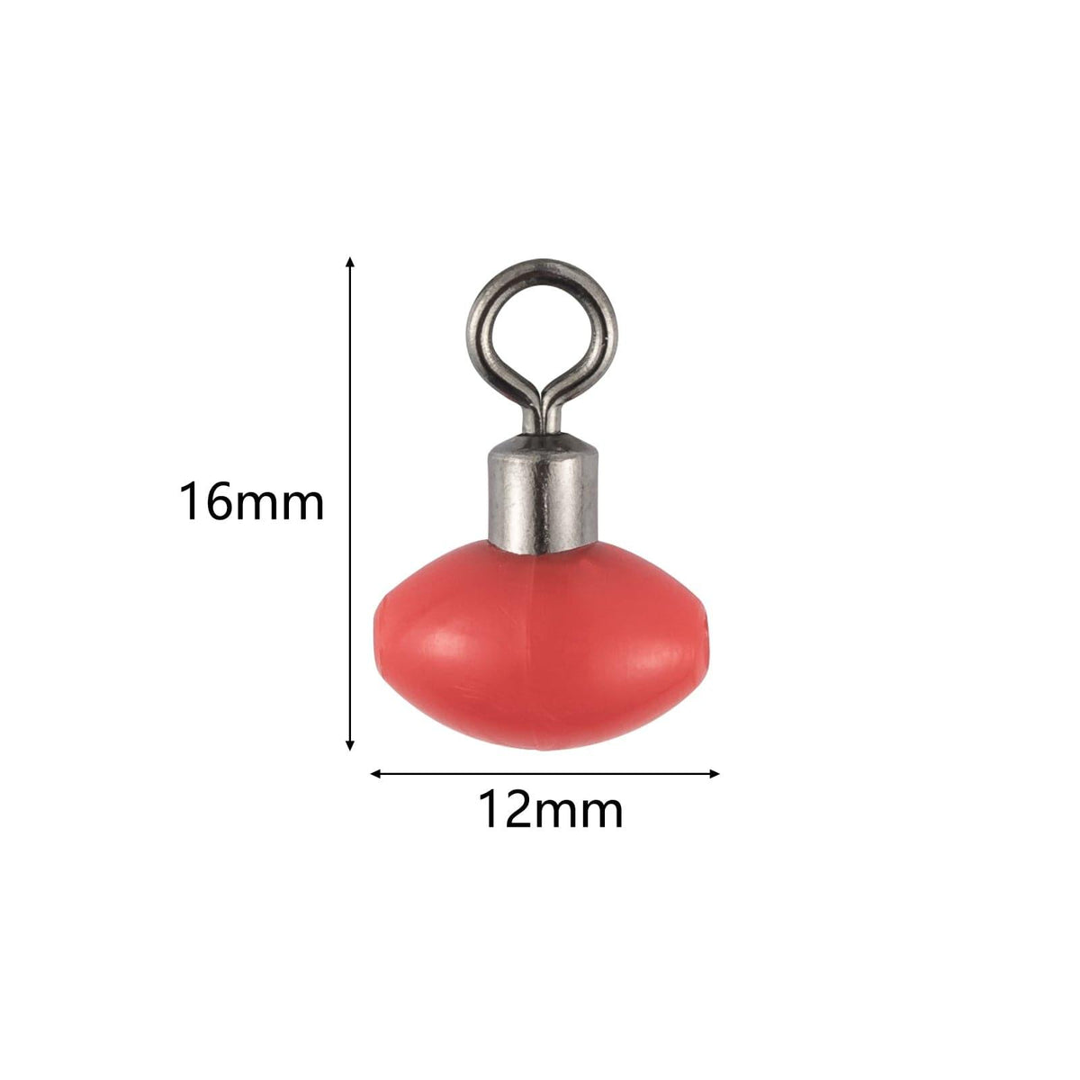 Dr.Fish 50pcs Pulley Rig Bead with Swivel