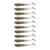 Dr.Fish 10pcs Flashing Glitter Soft Baits 1.57''