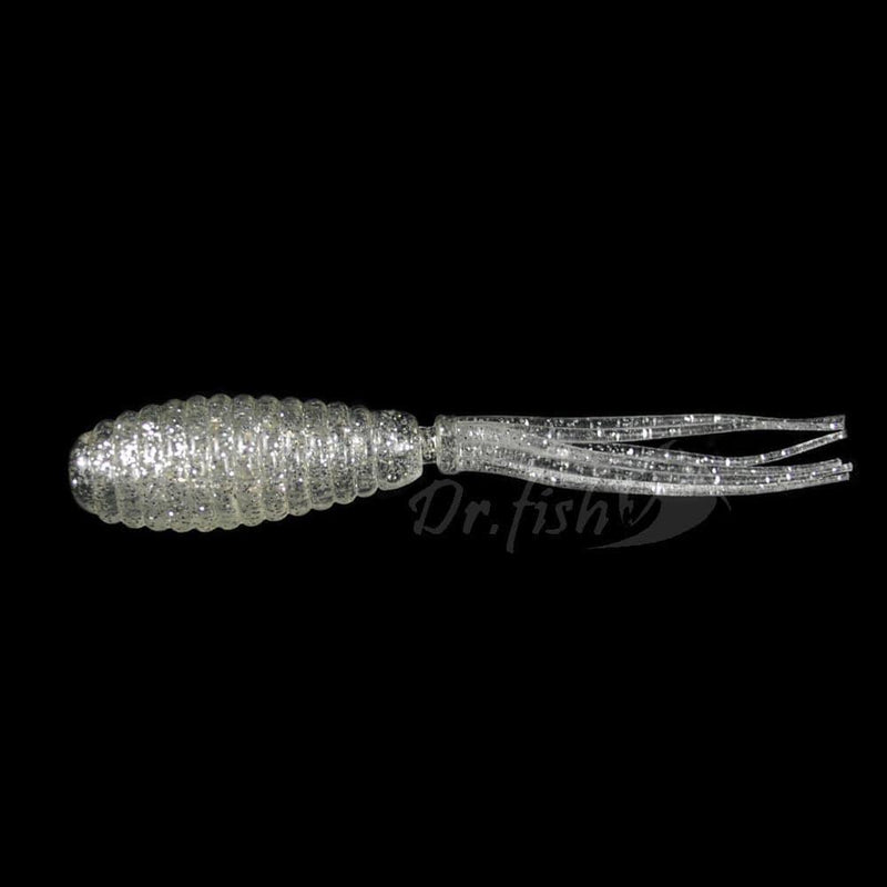 Dr.Fish 10pcs Soft Plastic Tail Worms 2.5''
