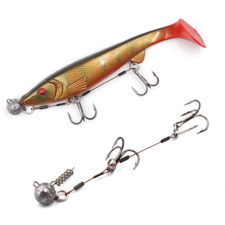 Corkscrew Stinger Rig 9/14cm for Rubber Bait Saltwater Fishing Dr