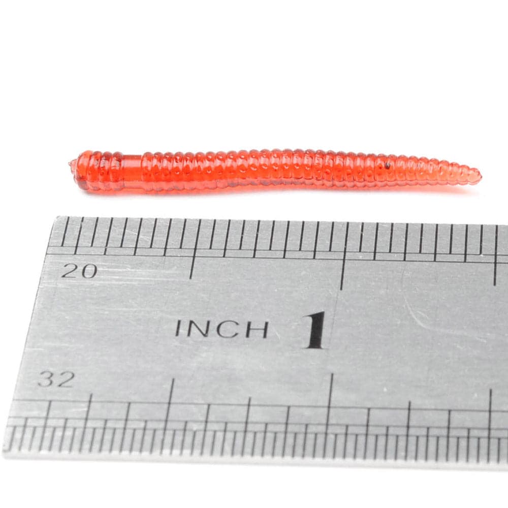 Dr.Fish 50pcs Mini Worms 1.5''