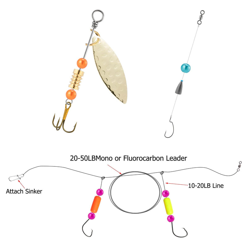Dr.Fish 550pcs Fishing Beads Kit 6-7mm