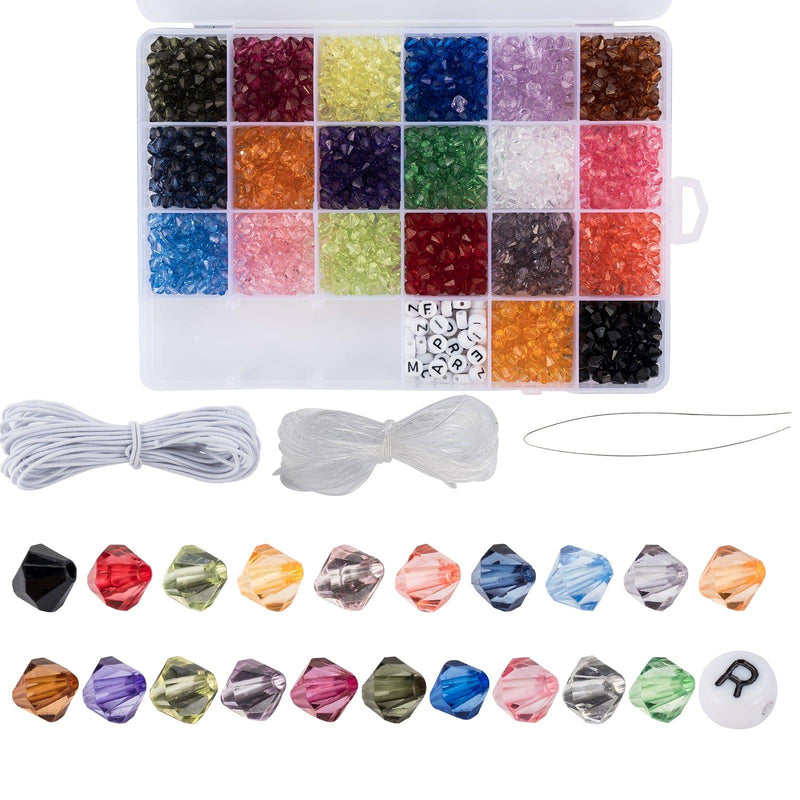 Dr.Fish Lot Glass Crystal Beads Kit 6/8mm