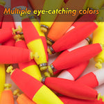 Dr.Fish 10pcs Cigar Weighted Snap-on Floats