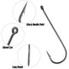 Dr.Fish 100pcs Aberdeen Hooks #12 to 2/0